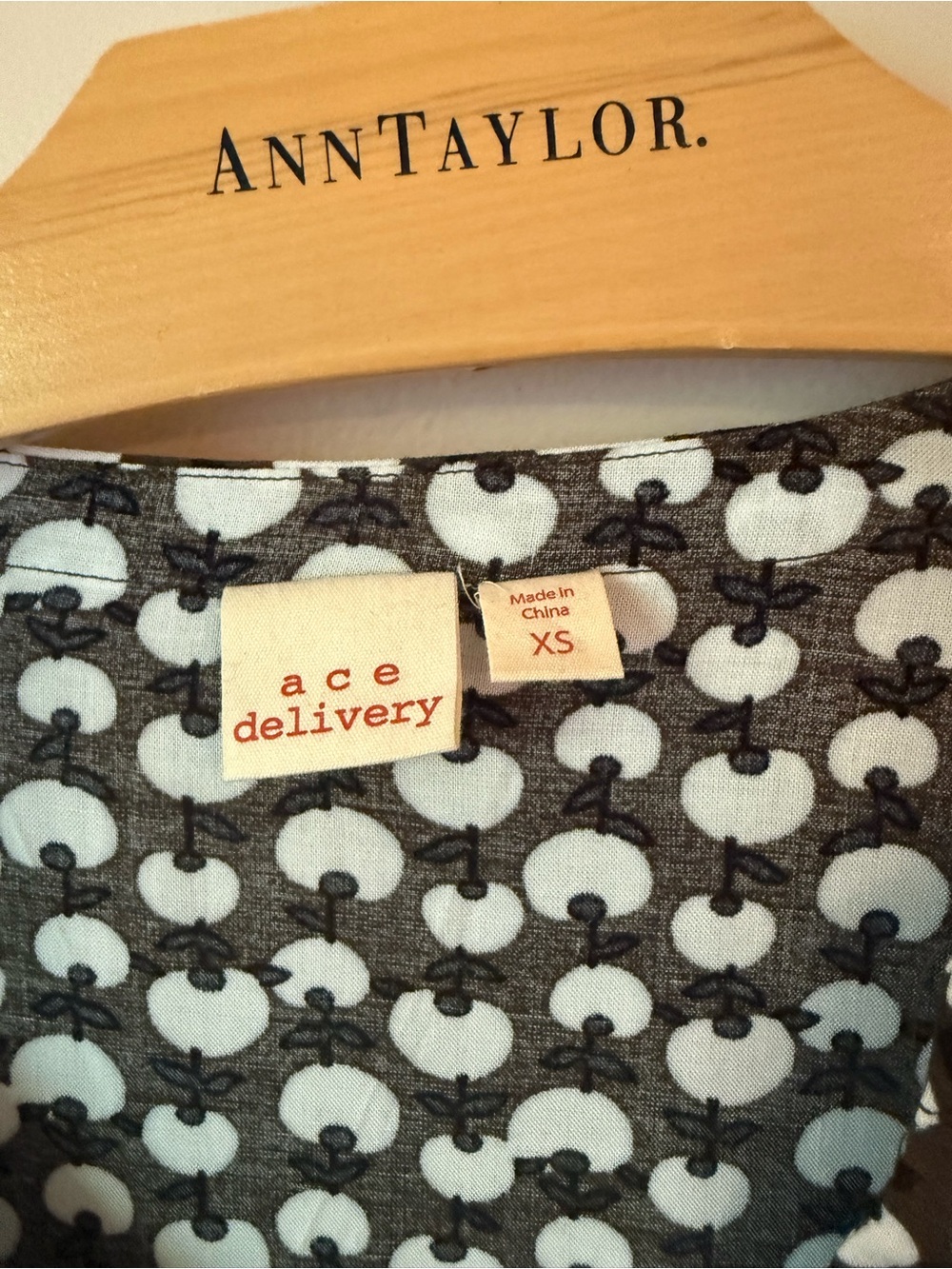 Printed Drawstring Waist Dress - ACE delivery XS - Picture 2 of 4